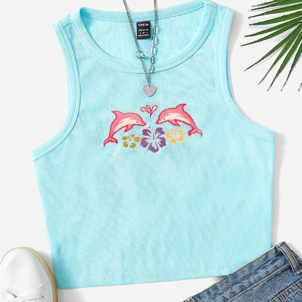 ☑️Size L SHEIN crop top